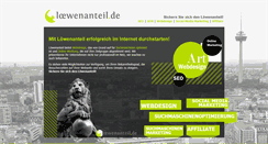 Desktop Screenshot of loewenanteil.de